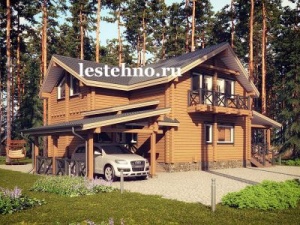 Компания "Лес-Техно" предлагает недорогое строительство домов из клееного бруса